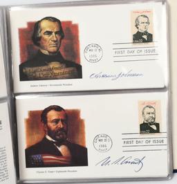 US Medals Of Presidents Set & Book Of First Day