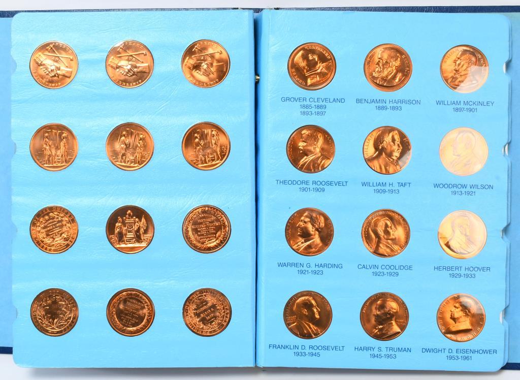 US Medals Of Presidents Set & Book Of First Day