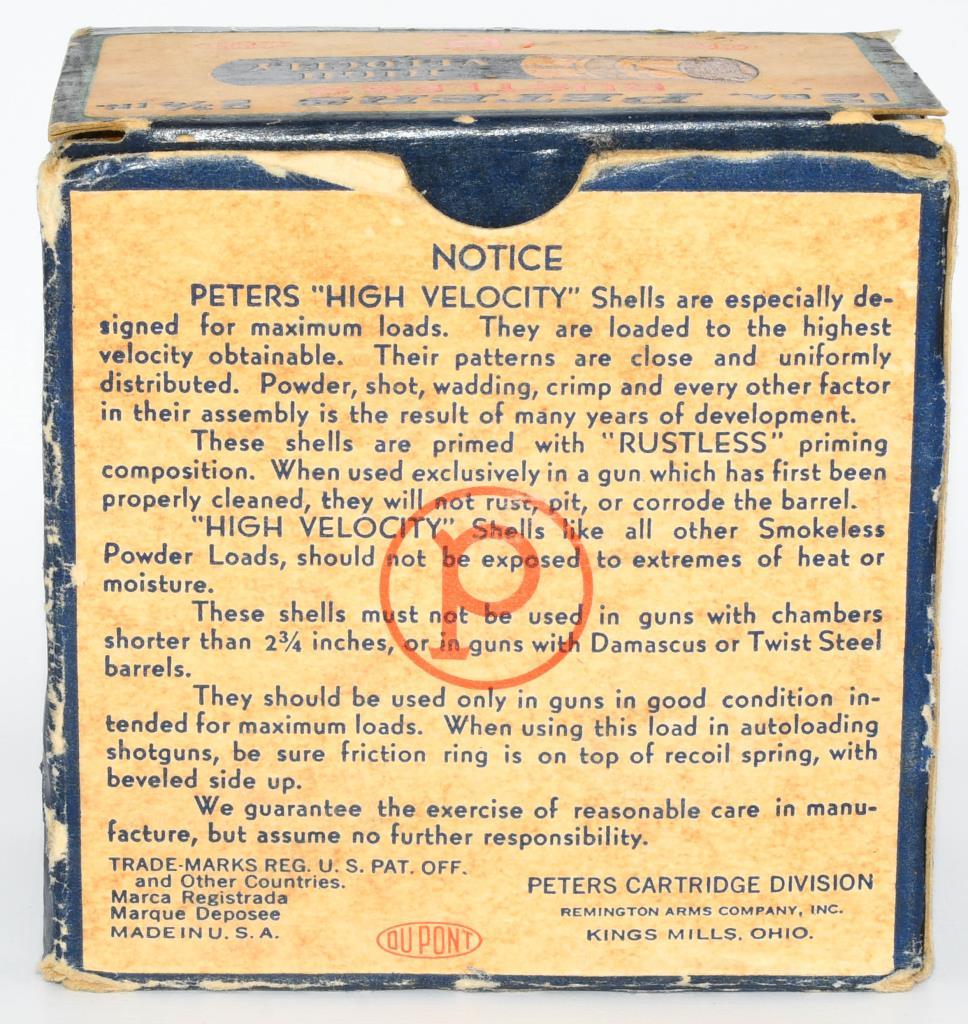 25 Rd Collector Box Of peter's 12 Ga Shotshells