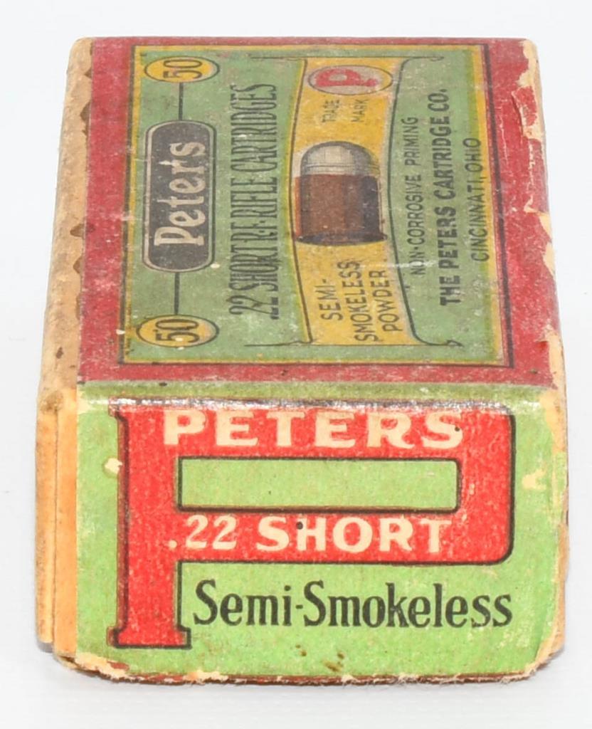 50 Rd Collector Box Of Peter's .22 Short RF Ammo