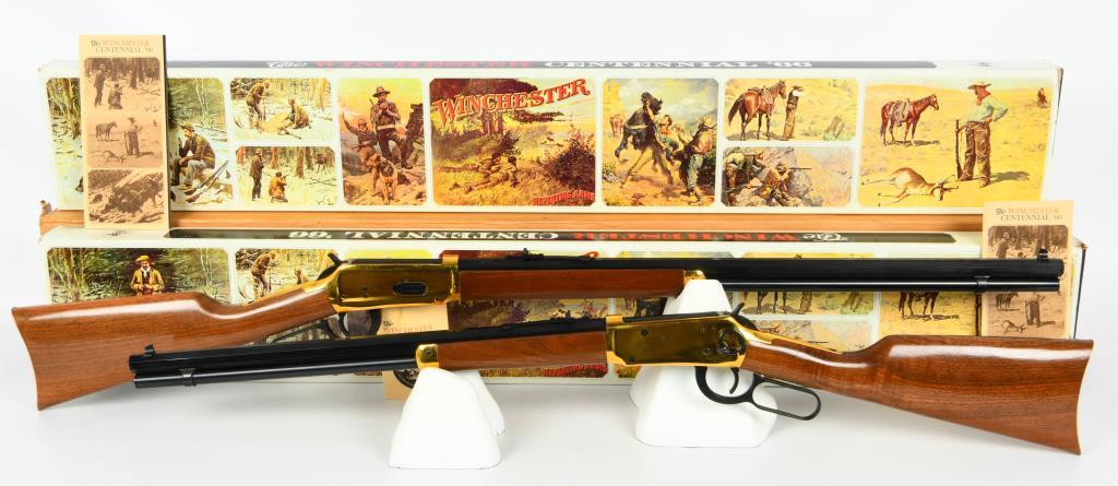 Mint Winchester Set of Two Centennial 66 Rifles