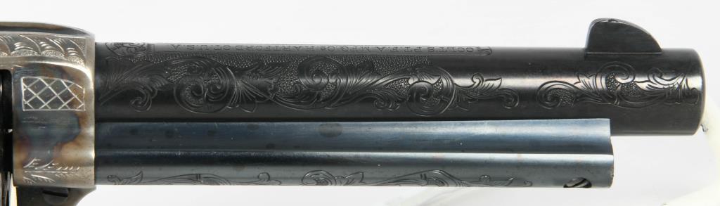 Engraved Colt Single Action Army Revolver .38 SPL