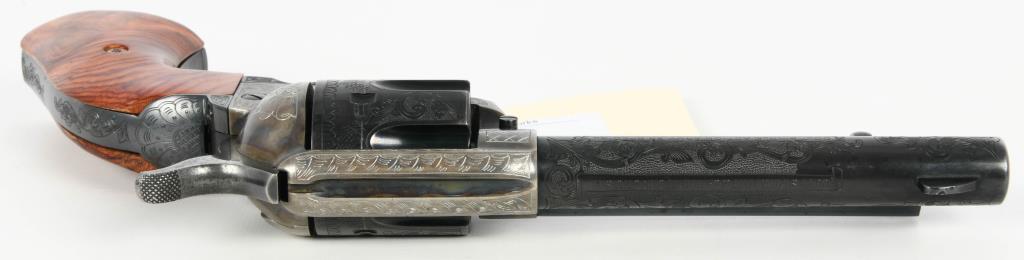 Engraved Colt Single Action Army Revolver .38 SPL