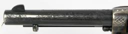 Engraved Colt Single Action Army Revolver .38 SPL