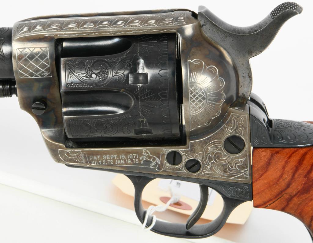 Engraved Colt Single Action Army Revolver .38 SPL