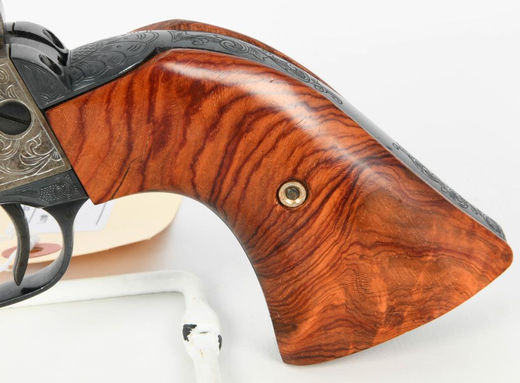 Engraved Colt Single Action Army Revolver .38 SPL