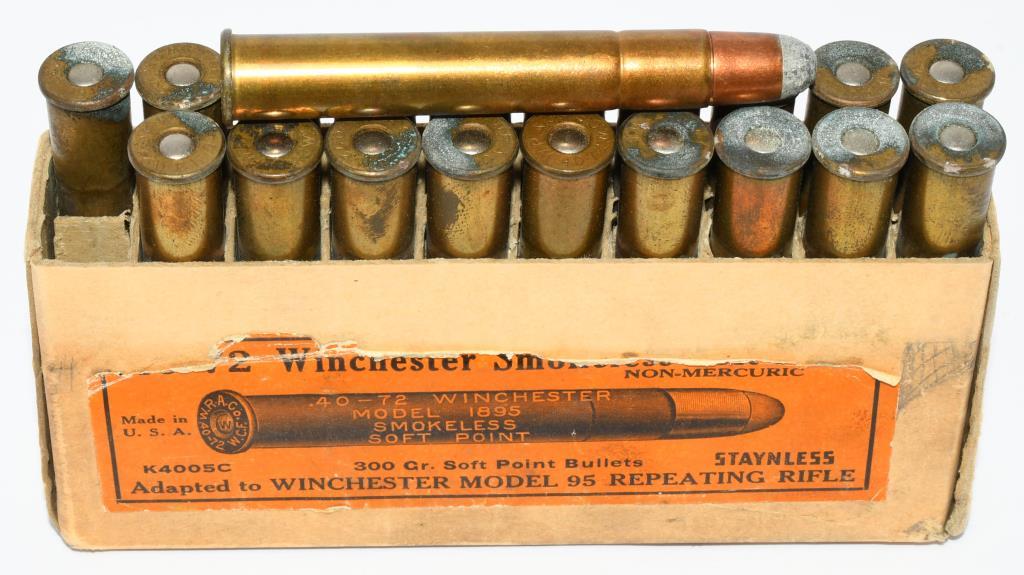 20 Rd Collector Box Of Winchester .40-72 Win Ammo
