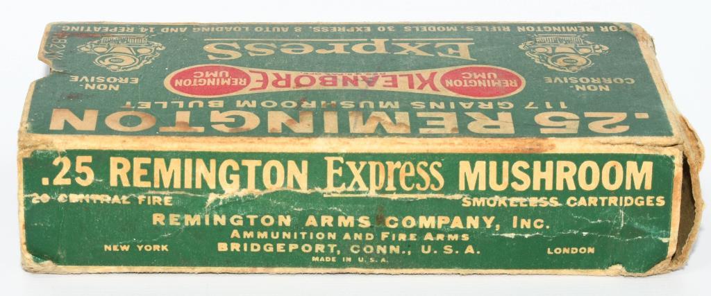 Collector Box Of Remington .25 Rem Ammunition