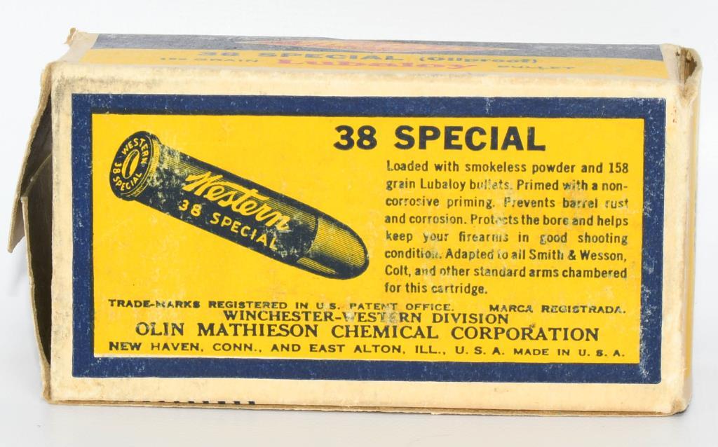 Collector Box of Western .38 SPL Ammunition
