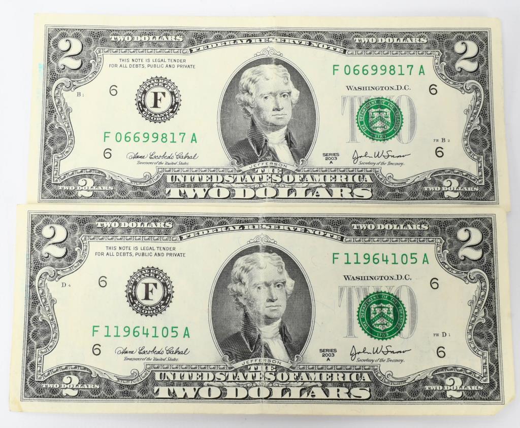 2 2003 A Series Collector United States 2 Dollar