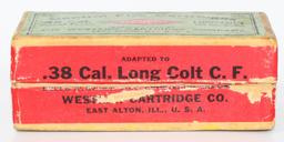 Collector Box Of Western .38 Long Colt Ammunition