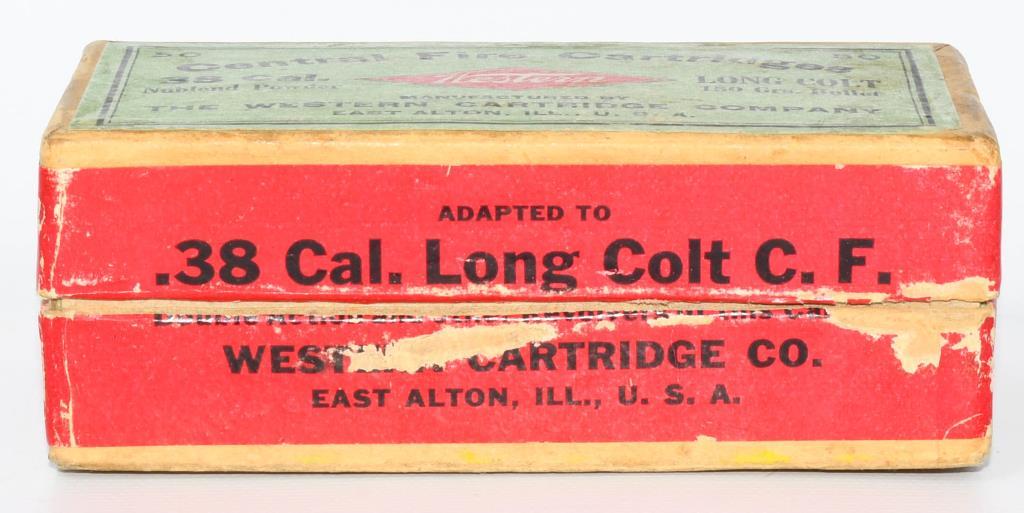 Collector Box Of Western .38 Long Colt Ammunition