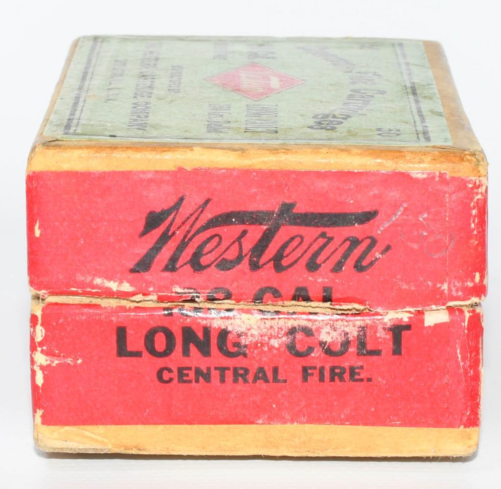 Collector Box Of Western .38 Long Colt Ammunition