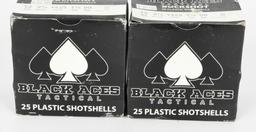 50 Rounds of 12 Gauge 00 Buckshot Black Aces