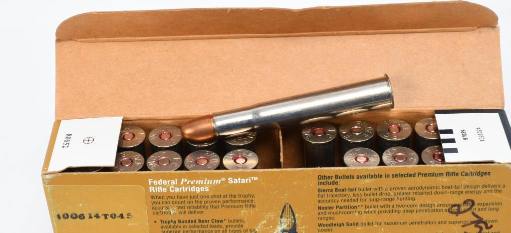 20 Rounds Federal Nitro Express .470 Ammunition