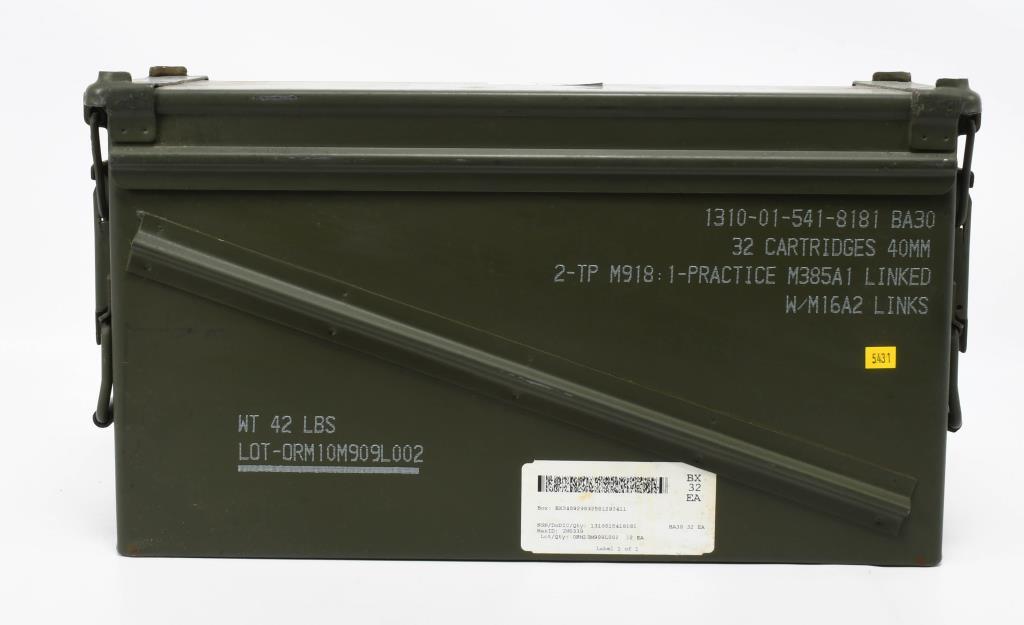 US Army 40mm Munitions Container OD Green