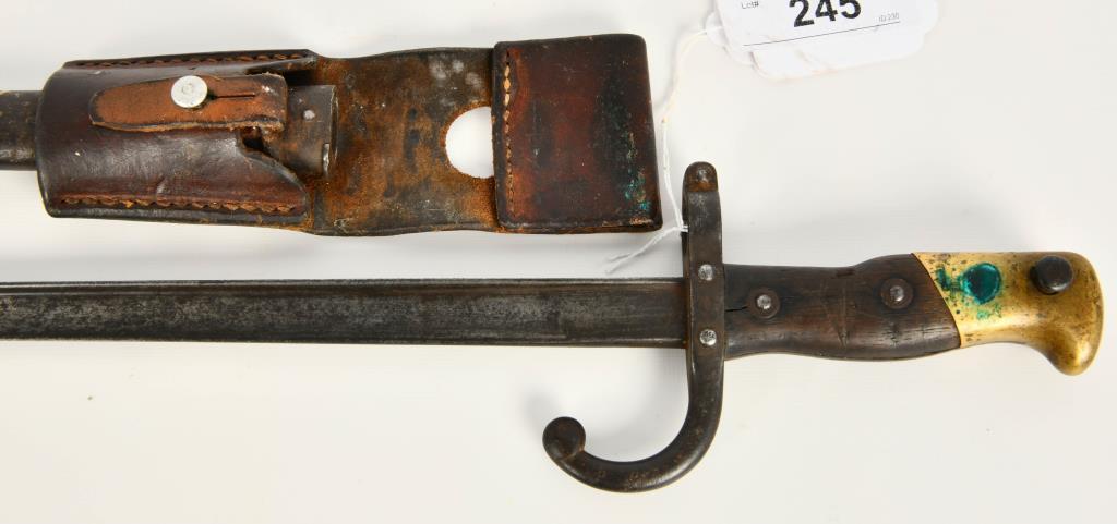 Imperial French Model 1874 Sword Bayonet w/scabbar
