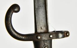 Imperial French Model 1874 Sword Bayonet w/scabbar