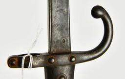 Imperial French Model 1874 Sword Bayonet w/scabbar