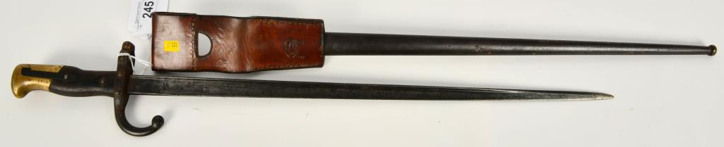 Imperial French Model 1874 Sword Bayonet w/scabbar