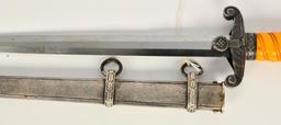 Army Dagger by Clemen & Jung Solingen w/ scabbard