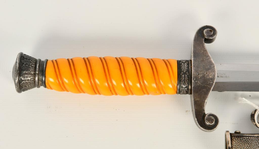 Army Dagger by Clemen & Jung Solingen w/ scabbard