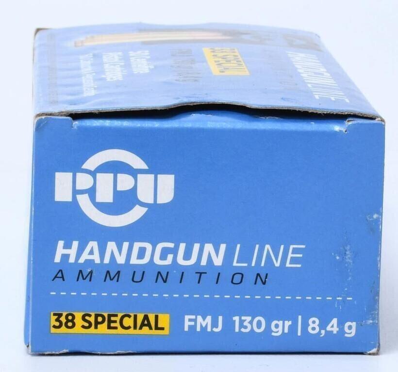 100 Rounds of Prvi Partizan .38 Special Ammunition