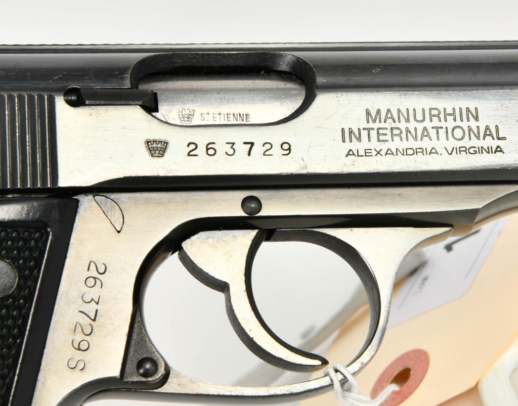 Manurhin Walther PPK/S Semi Auto Pistol .380 ACP