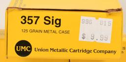 150 Rounds Of UMC .357 Sig Ammunition