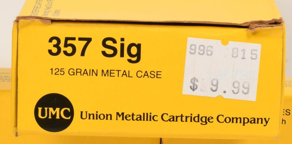 150 Rounds Of UMC .357 Sig Ammunition