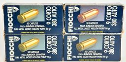 200 Rounds Of Fiocchi .380 ACP Ammunition