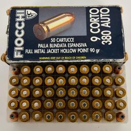 200 Rounds Of Fiocchi .380 ACP Ammunition