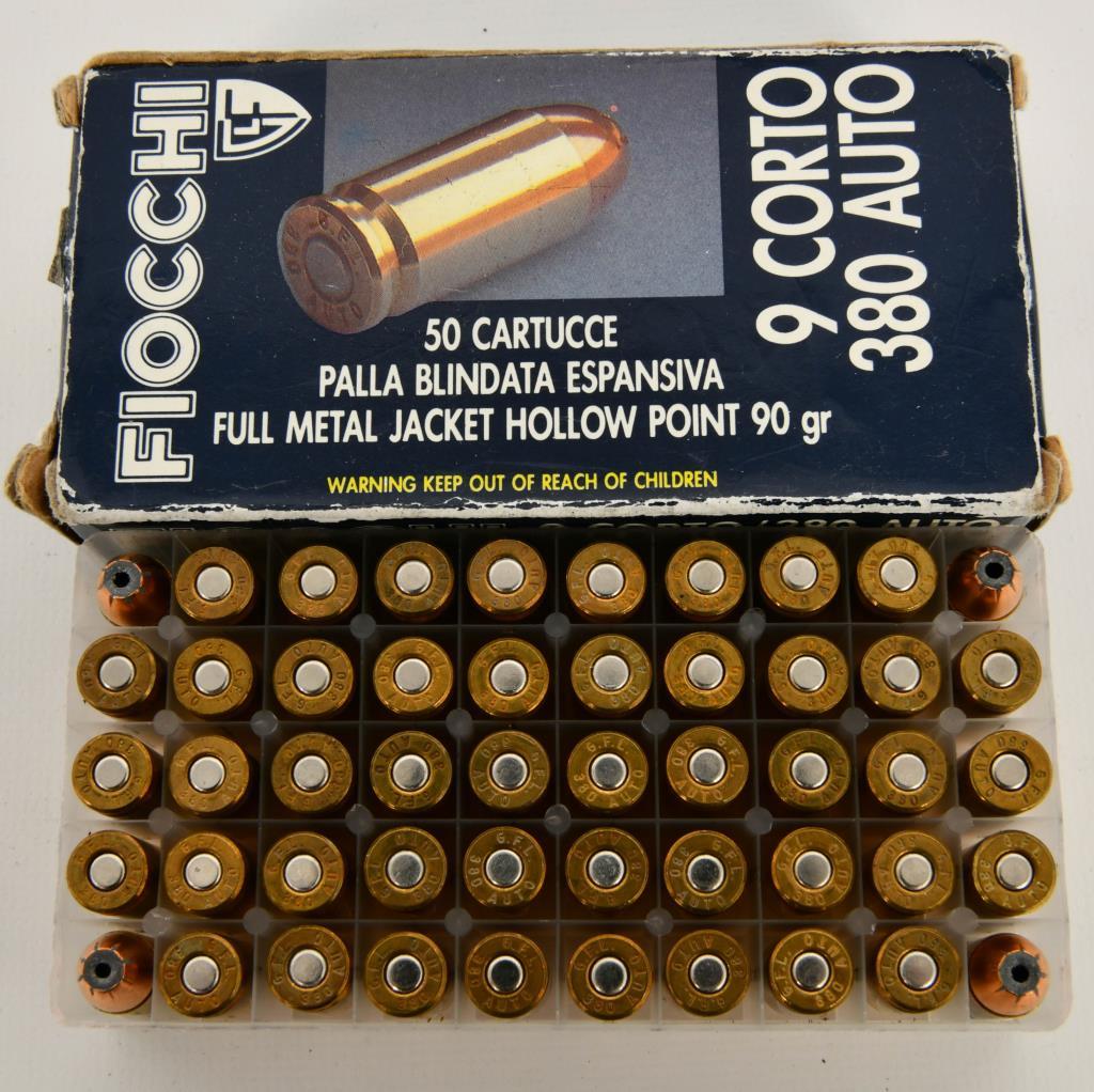 200 Rounds Of Fiocchi .380 ACP Ammunition