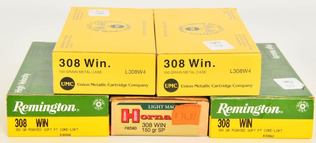 100 Rounds Of .308 Winchester Ammunition