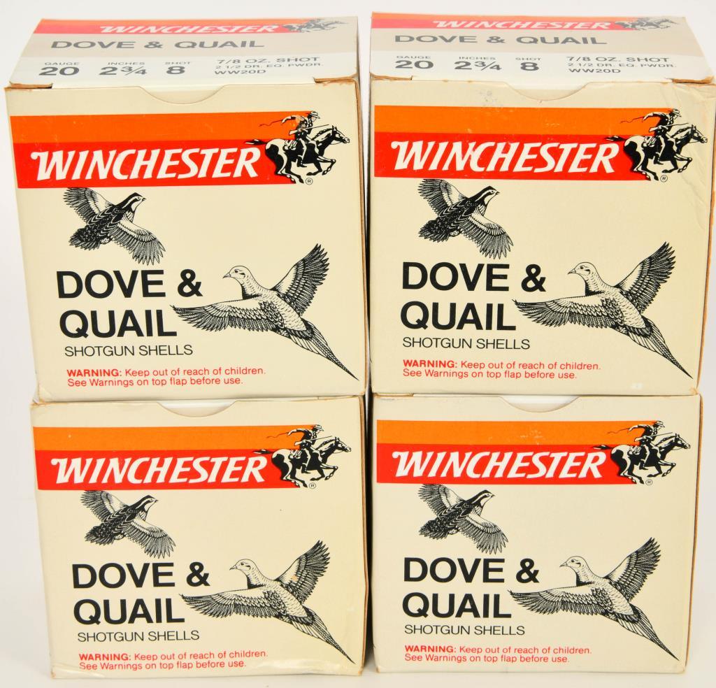 100 Rounds of Winchester 20 Gauge Dove & Quail