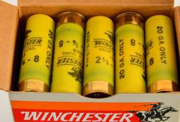 100 Rounds of Winchester 20 Gauge Dove & Quail