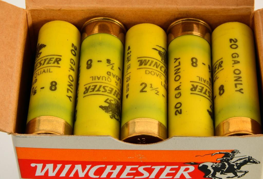 100 Rounds of Winchester 20 Gauge Dove & Quail