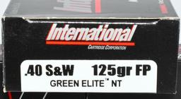 250 Rounds of International .40 S&W Ammunition