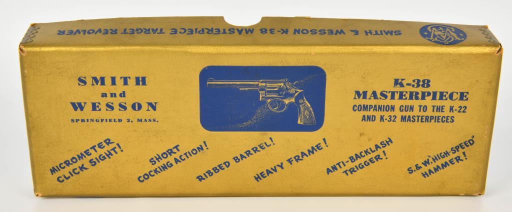 Clean Smith & Wesson K-38 Masterpiece Revolver .38