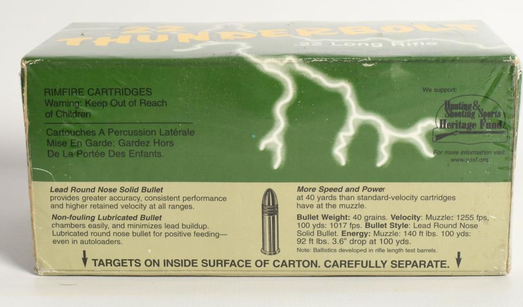 Brick of Remington .22 LR Thunderbolt