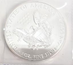 2 Uncirculated Silver Eagle 1 Oz Fine Silver Coins