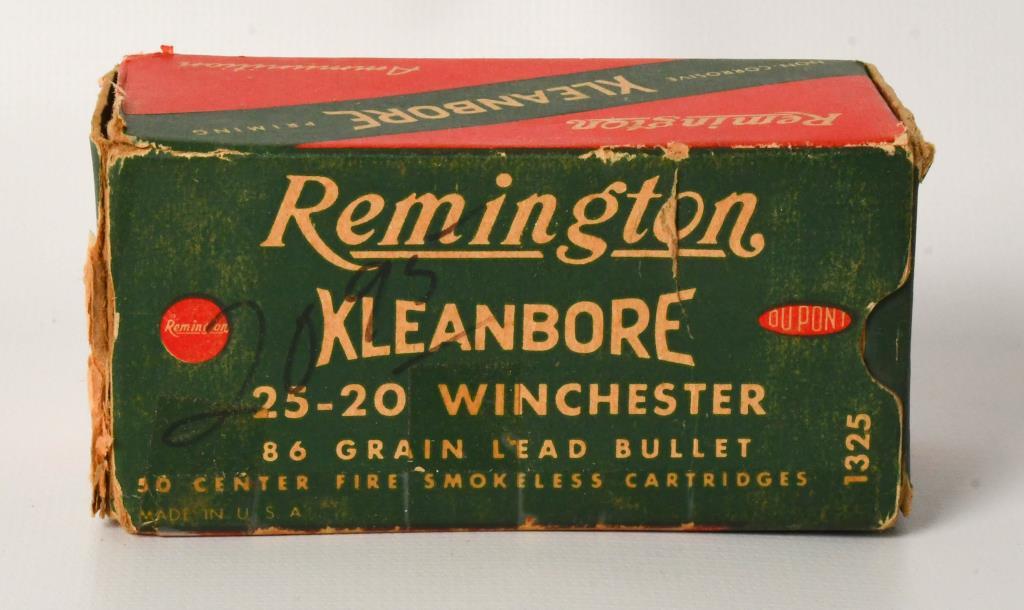Collector Box of Remington .25-20 Winchester