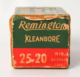 Collector Box of Remington .25-20 Winchester