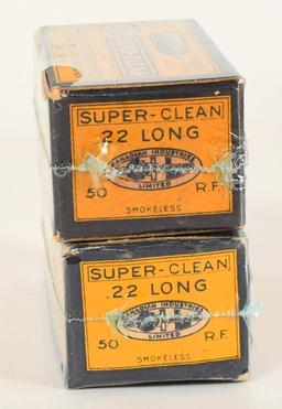 2 Collector Boxes of Dominion .22 Long Ammunition