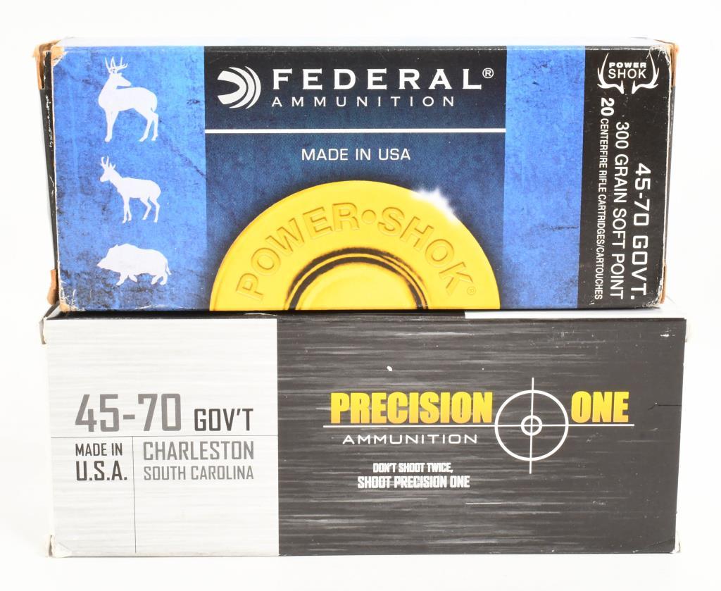 Federal & Precision One 45-70 Govt ammo