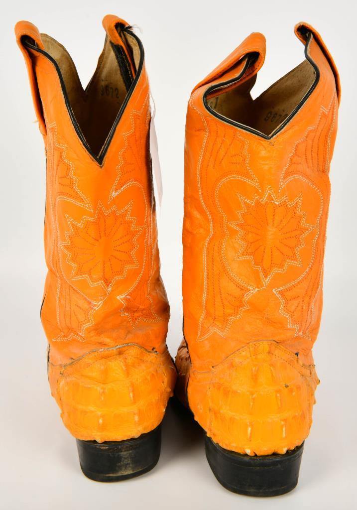 Exotic Ostrich Quill and Alligator Boots SZ 9 1/2