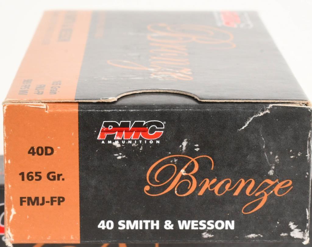 100 Rounds Of PMC Bronze 40 S&W Ammunition
