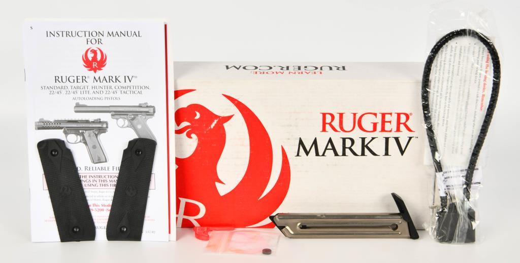Ruger Mark IV 22/45 Blued 22 LR Semi Auto Pistol