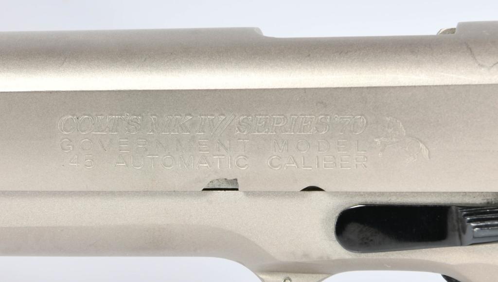 Colt Government MKIV Stainless 70 Series .45 ACP