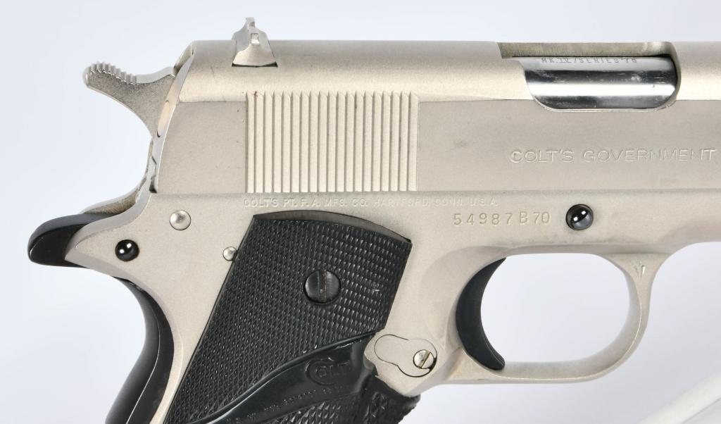 Colt Government MKIV Stainless 70 Series .45 ACP